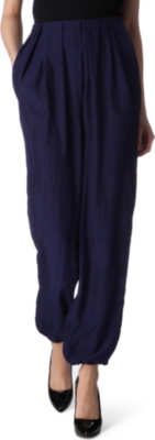 LANVIN Wide-leg silk trousers