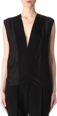 LANVIN Contrast-trim top