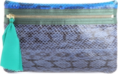LANVIN Snakeskin pouch