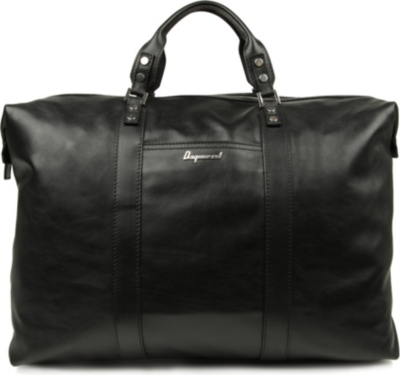 D SQUARED Big leather holdall