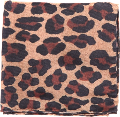D SQUARED Leopard-print pocket square