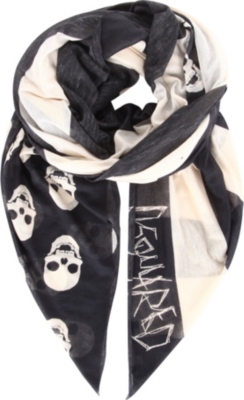 D SQUARED American flag scarf