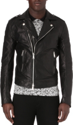 D SQUARED Leather biker jacket