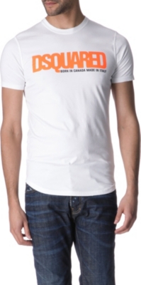 D SQUARED Fluoro logo t-shirt