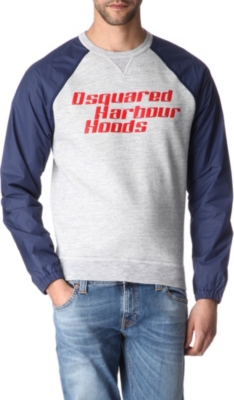 D SQUARED Textured-logo sweatshirt