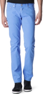 D SQUARED Slim-fit straight coloured jeans