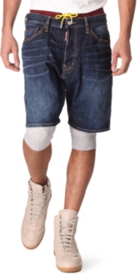 D SQUARED Mixed-fabric shorts