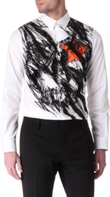 D SQUARED Sequin and mesh detail shirt