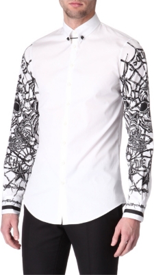 D SQUARED Printed-sleeve shirt