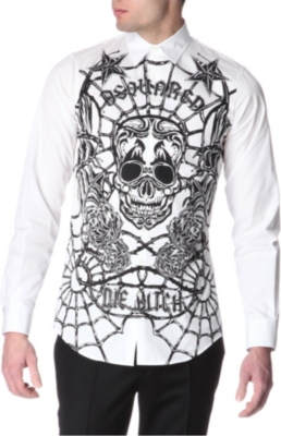 D SQUARED Tattooed panel shirt