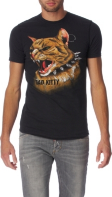 D SQUARED Bad Kitty t-shirt (Black