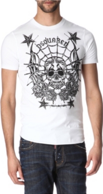 D SQUARED Skull print T-shirt
