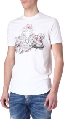 D SQUARED Textured skull t-shirt