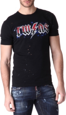 D SQUARED AC/DC logo t-shirt