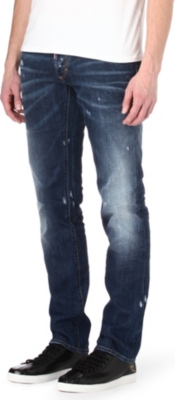 D SQUARED Slim-fit straight handkerchief jeans