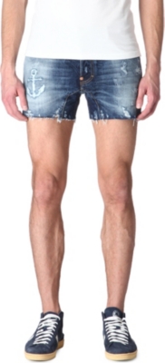 D SQUARED Anchor denim shorts