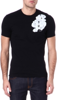D SQUARED Flower-print t-shirt