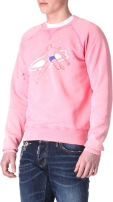 D SQUARED Vintage beach-print sweatshirt