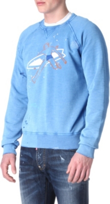 D SQUARED Vintage beach-print sweatshirt