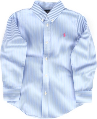 RALPH LAUREN Custom-fit striped shirt 8-16 years