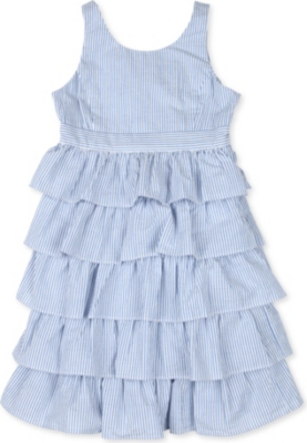 RALPH LAUREN Tiered seersucker dress 8-16 years