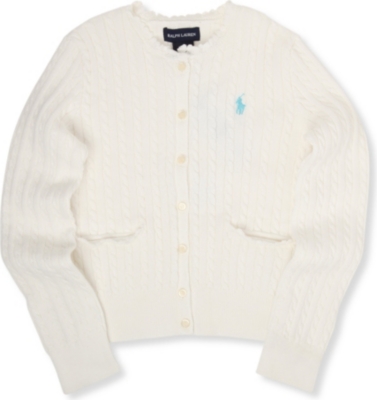 RALPH LAUREN Cable-knit cardigan 7-16 years