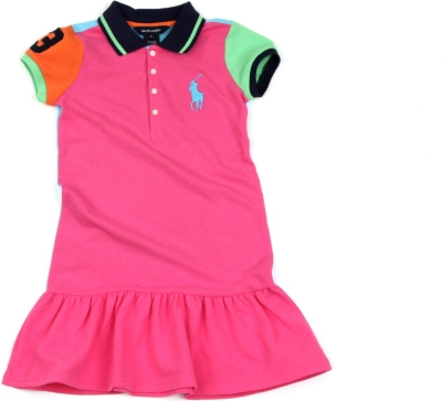 RALPH LAUREN Colour-block polo dress 2-7 years