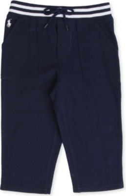 RALPH LAUREN Striped-waist jogging bottoms 3-24 months