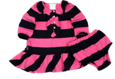 RALPH LAUREN Ruffled rugby dress 3-24 months