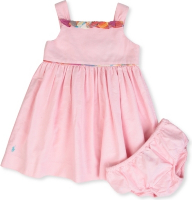 RALPH LAUREN Check-detail dress 12-24 months