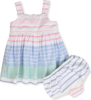 RALPH LAUREN Striped Oxford dress 3-24 months