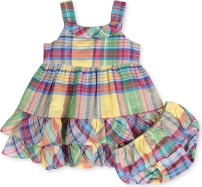 RALPH LAUREN Checked dress 3-24 months