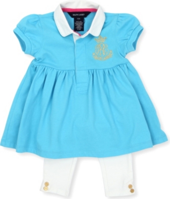 RALPH LAUREN Rugby tunic and legging set 3-24 months