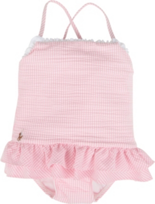 RALPH LAUREN Seersucker swimsuit 9-24 months