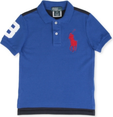 RALPH LAUREN Big Pony two-tone polo shirt 2-7 years