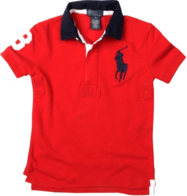 RALPH LAUREN Big Pony short-sleeved rugby shirt 2-7 years