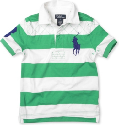 RALPH LAUREN Big Pony short-sleeved striped rugby shirt 2-7 years