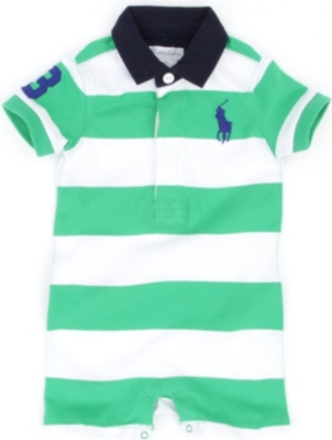 RALPH LAUREN Big Pony rugby bodysuit 3-6 months