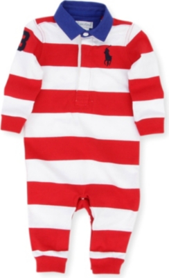 RALPH LAUREN Big Pony rugby baby-grow 3-9 months