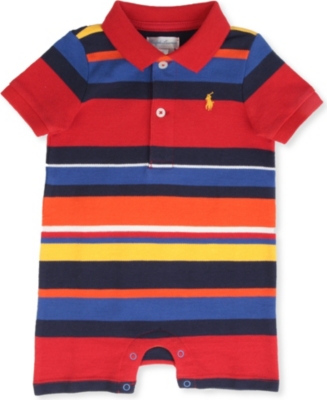 RALPH LAUREN Striped short baby-grow 3-9 months