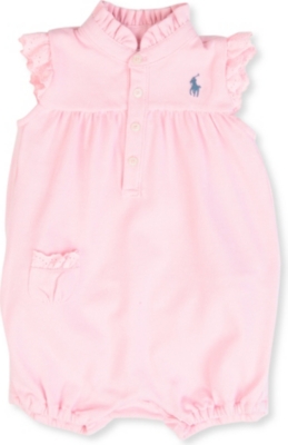 RALPH LAUREN Ruffle bubble bodysuit 3-9 months