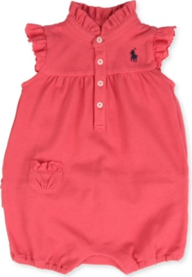 RALPH LAUREN Ruffle bubble bodysuit 3-9 months