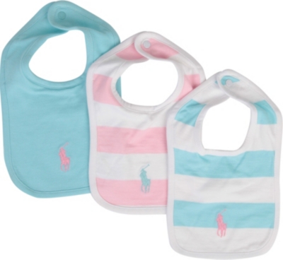RALPH LAUREN Three-pack bib set