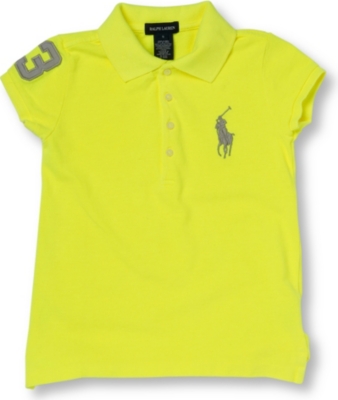 RALPH LAUREN Neon number polo shirt 2-7 years