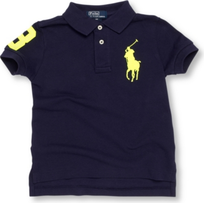 RALPH LAUREN Neon number polo shirt 2-7 years
