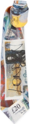 VIVIENNE WESTWOOD Bank note silk tie