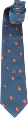 VIVIENNE WESTWOOD Polka dot silk tie