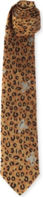 VIVIENNE WESTWOOD Leopard-print silk tie