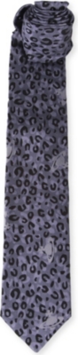 VIVIENNE WESTWOOD Leopard-print silk tie