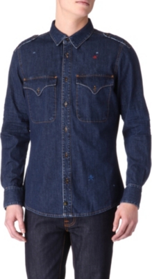VIVIENNE WESTWOOD Military denim shirt